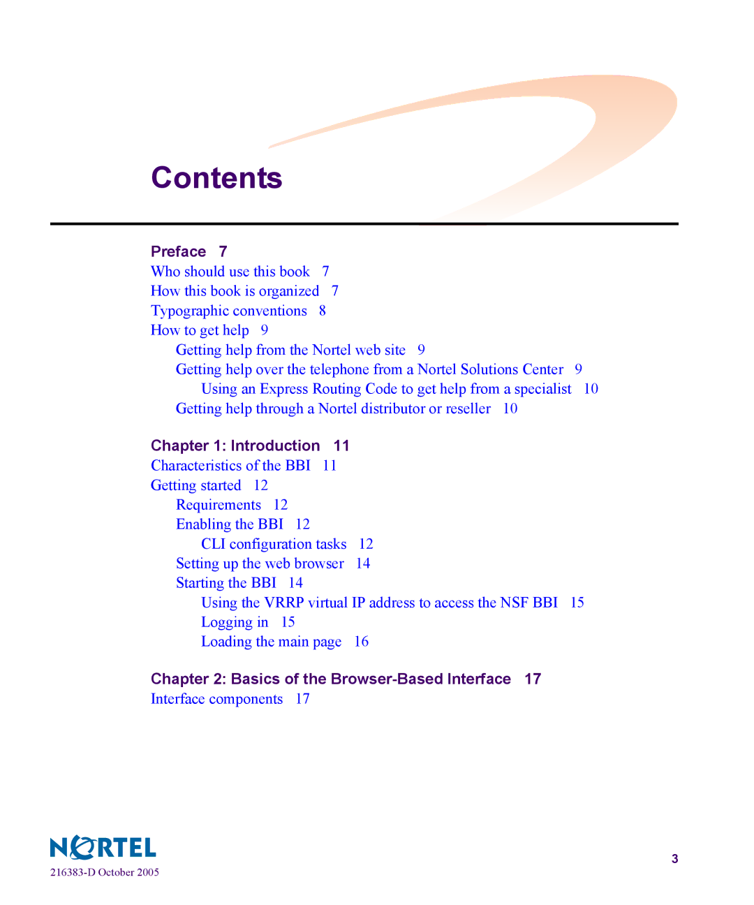 Nortel Networks 5100 manual Contents 