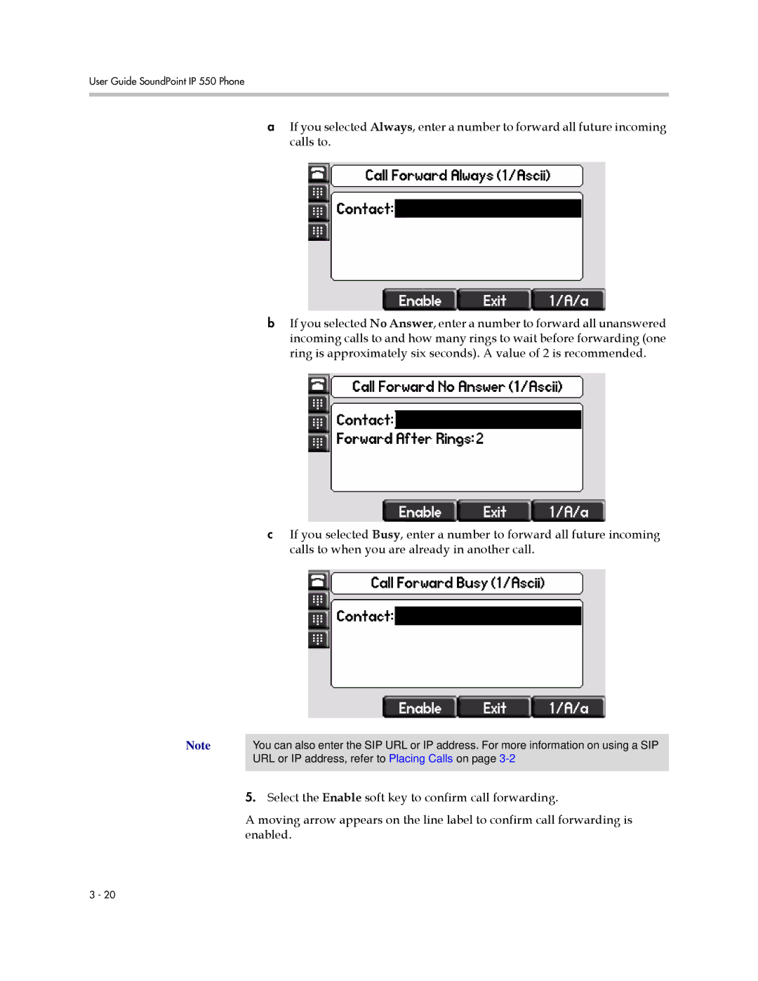 Nortel Networks 550 manual URL or IP address, refer to Placing Calls on 