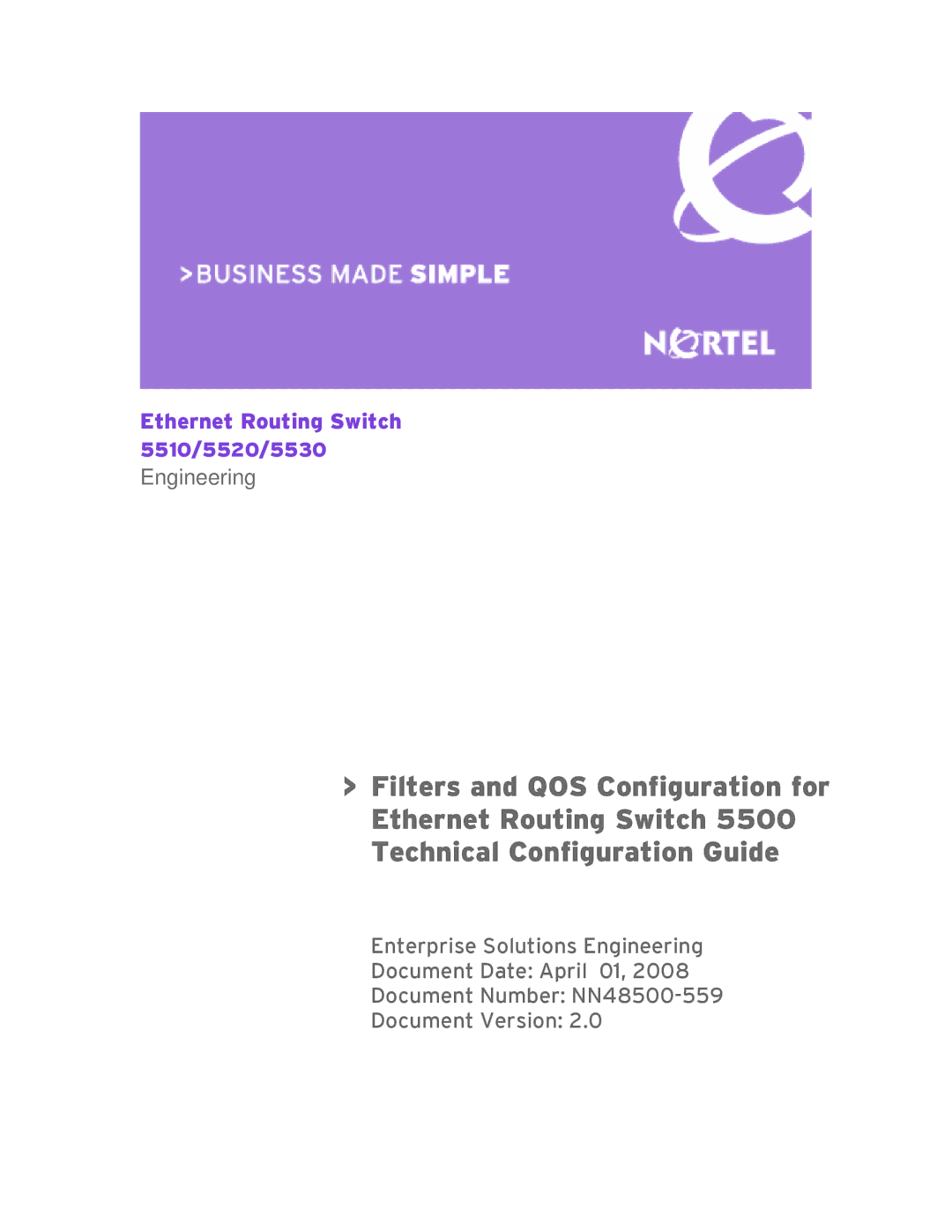 Nortel Networks 5530, 5520, 5510 manual Ethernet Routing Switch 