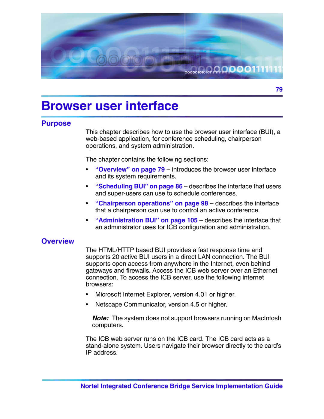 Nortel Networks 555-4001-135, 553-3001-358 manual Browser user interface, Overview 