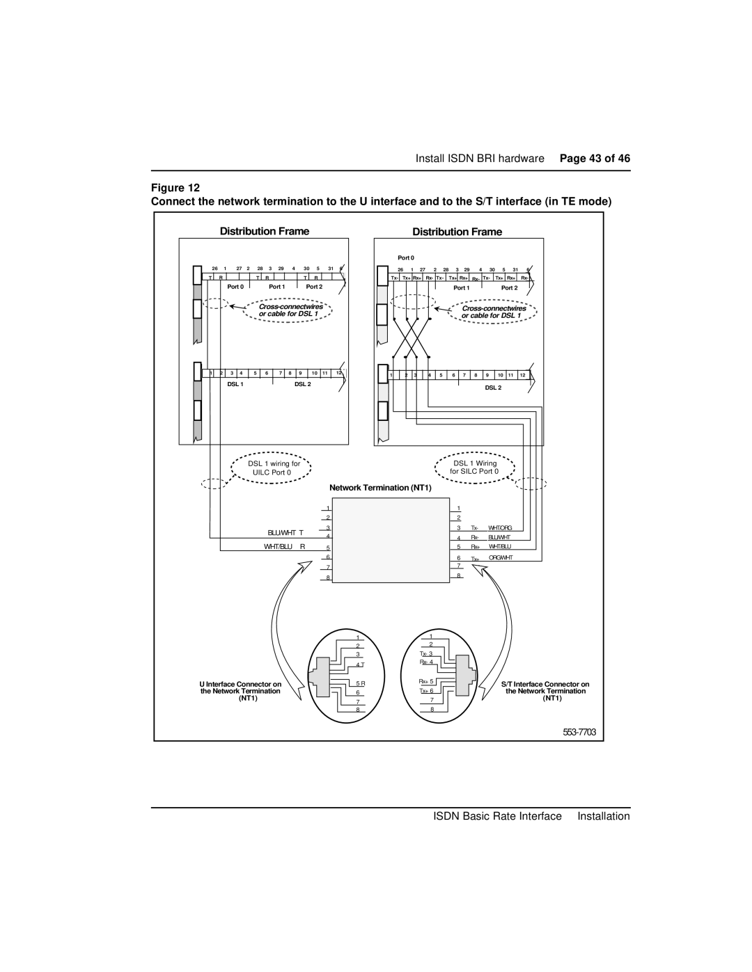 Nortel Networks 553-3901-200 instruction manual Install Isdn BRI hardware Page 43 