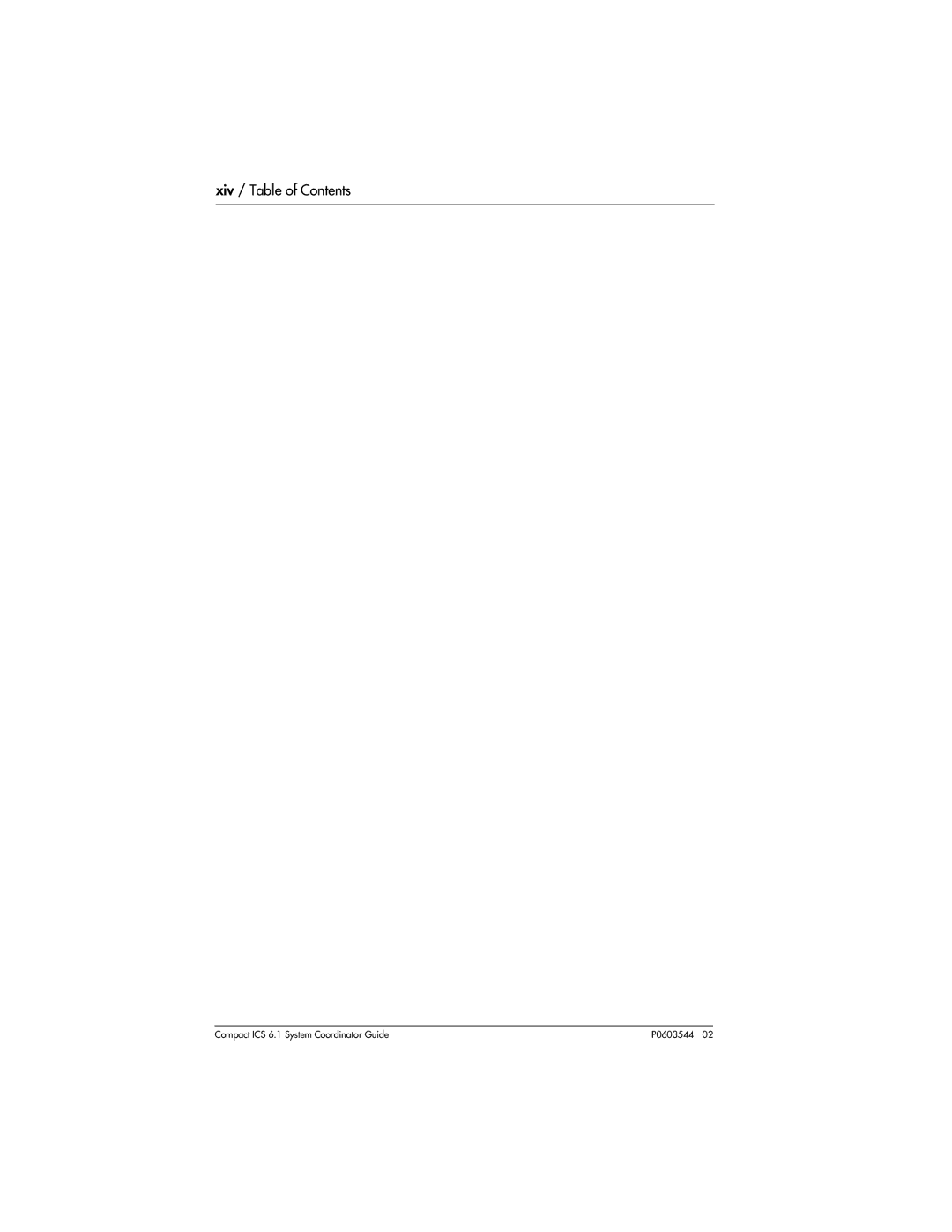 Nortel Networks 6.1 manual Xiv / Table of Contents 