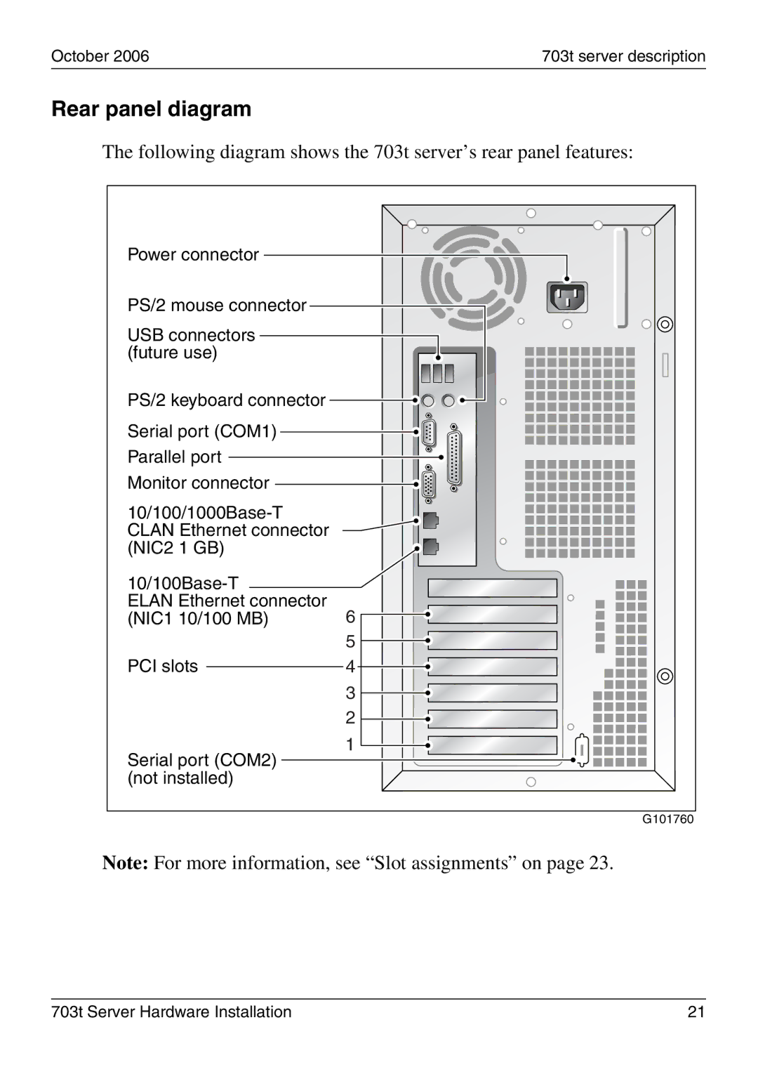 Nortel Networks 703t manual Rear panel diagram 