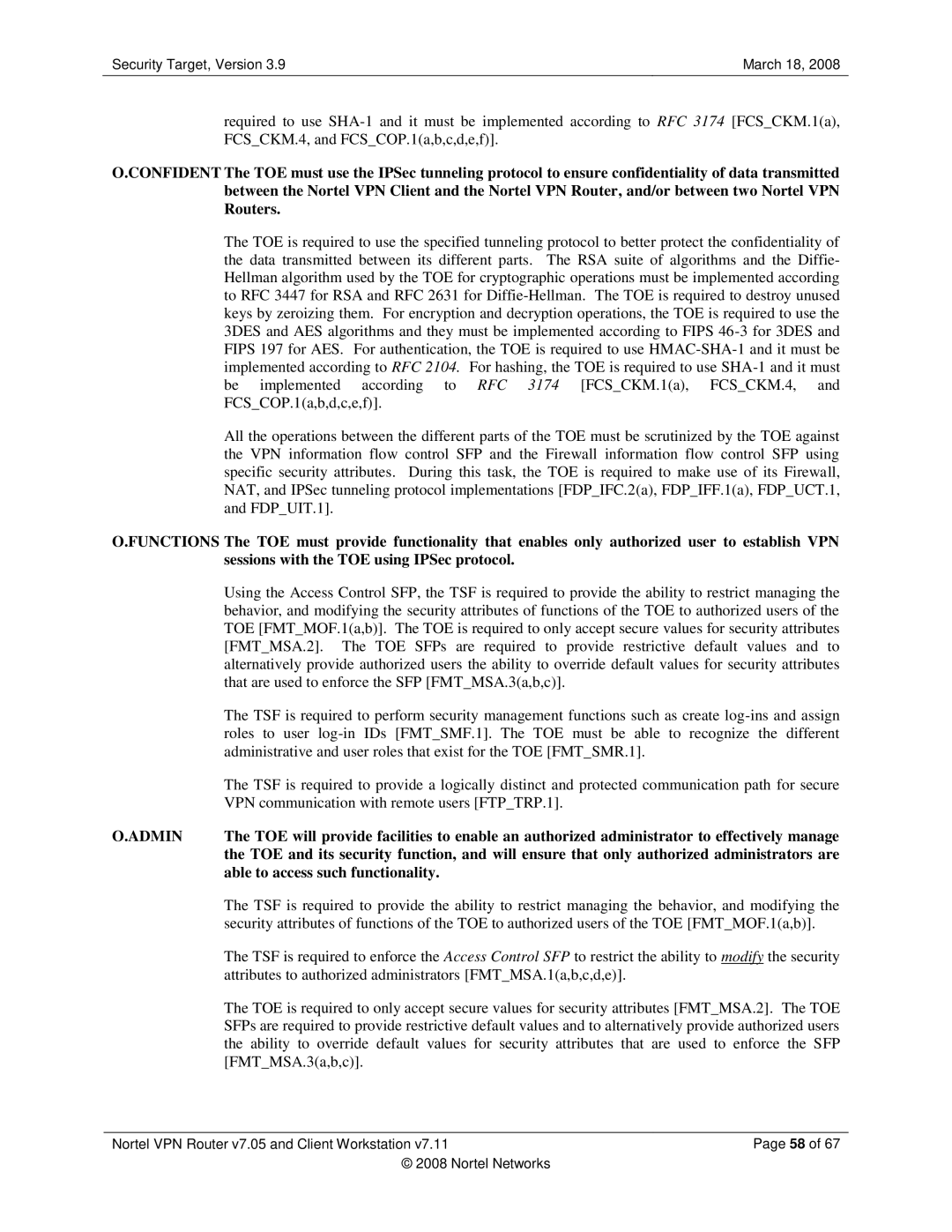 Nortel Networks 7.05, 7.11 manual Able to access such functionality, FMTMSA.3a,b,c 