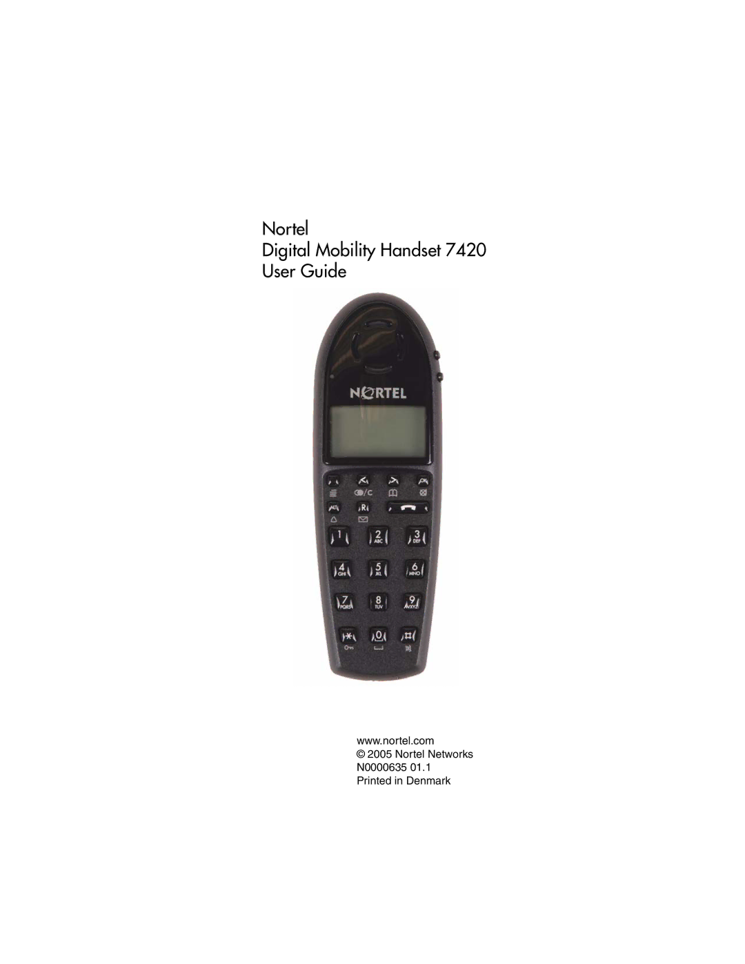 Nortel Networks 7420 manual Nortel Digital Mobility Handset User Guide 