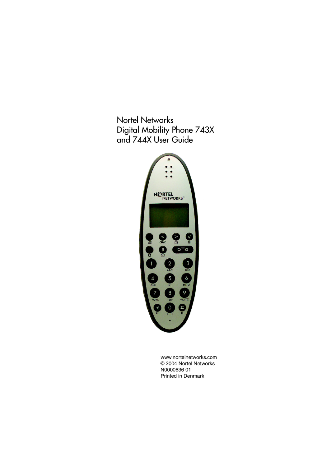 Nortel Networks 743X manual Nortel Networks Digital Mobility Phone 744X User Guide 