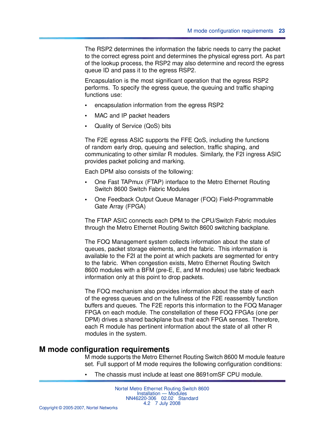 Nortel Networks 8004DC, 8005DC, 8003AC, 8004AC, 8005AC manual Mode conﬁguration requirements 