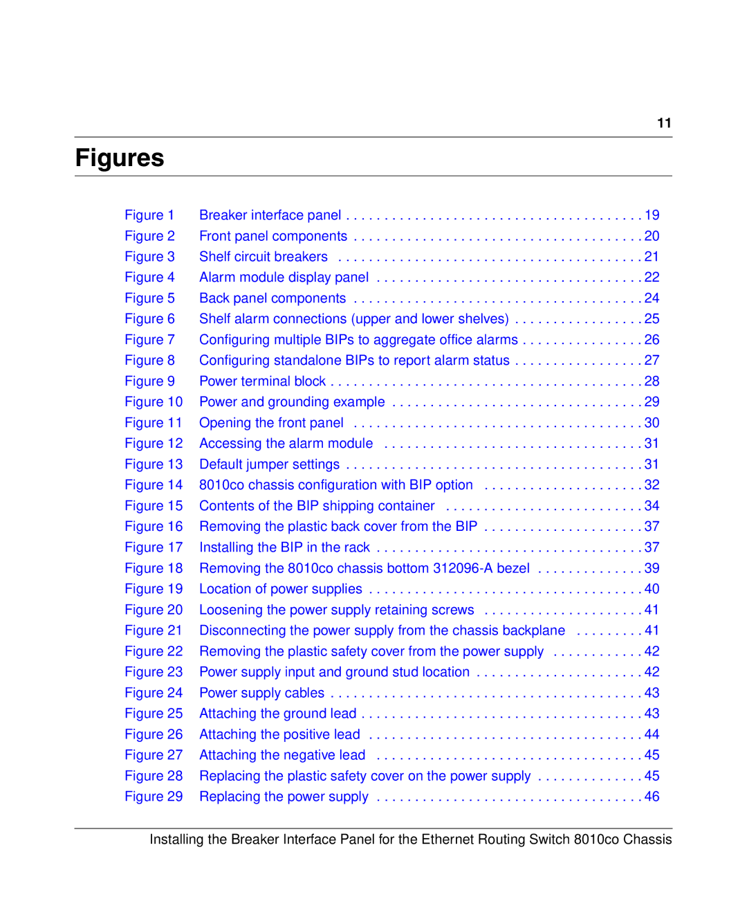 Nortel Networks 8010co manual Figures 