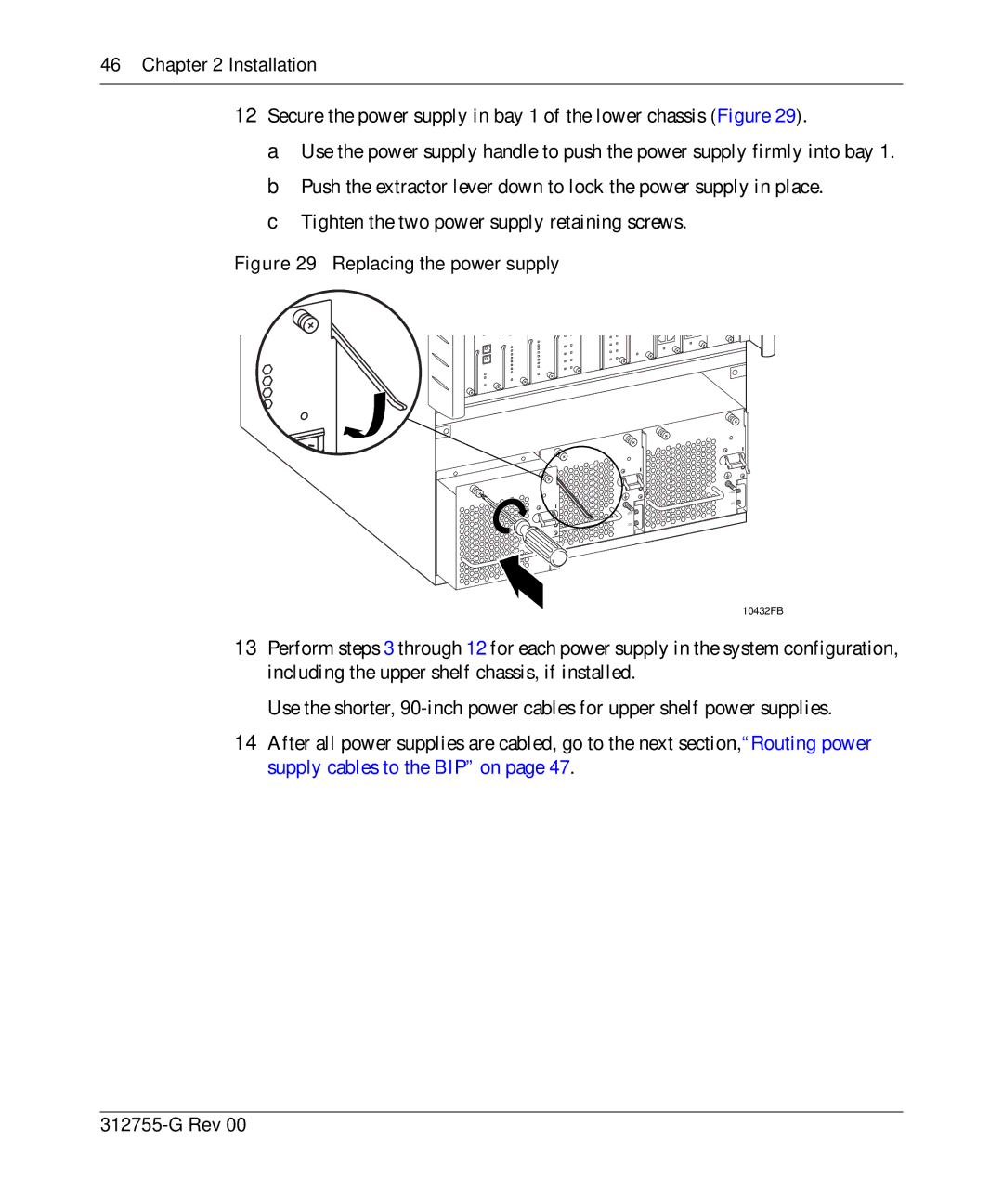 Nortel Networks 8010co manual Replacing the power supply 