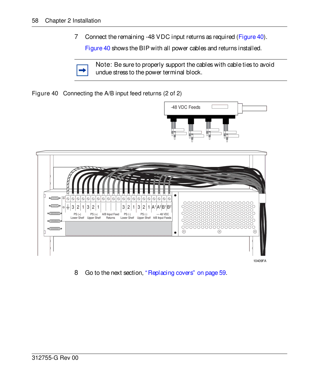 Nortel Networks 8010co manual Go to the next section, Replacing covers on 