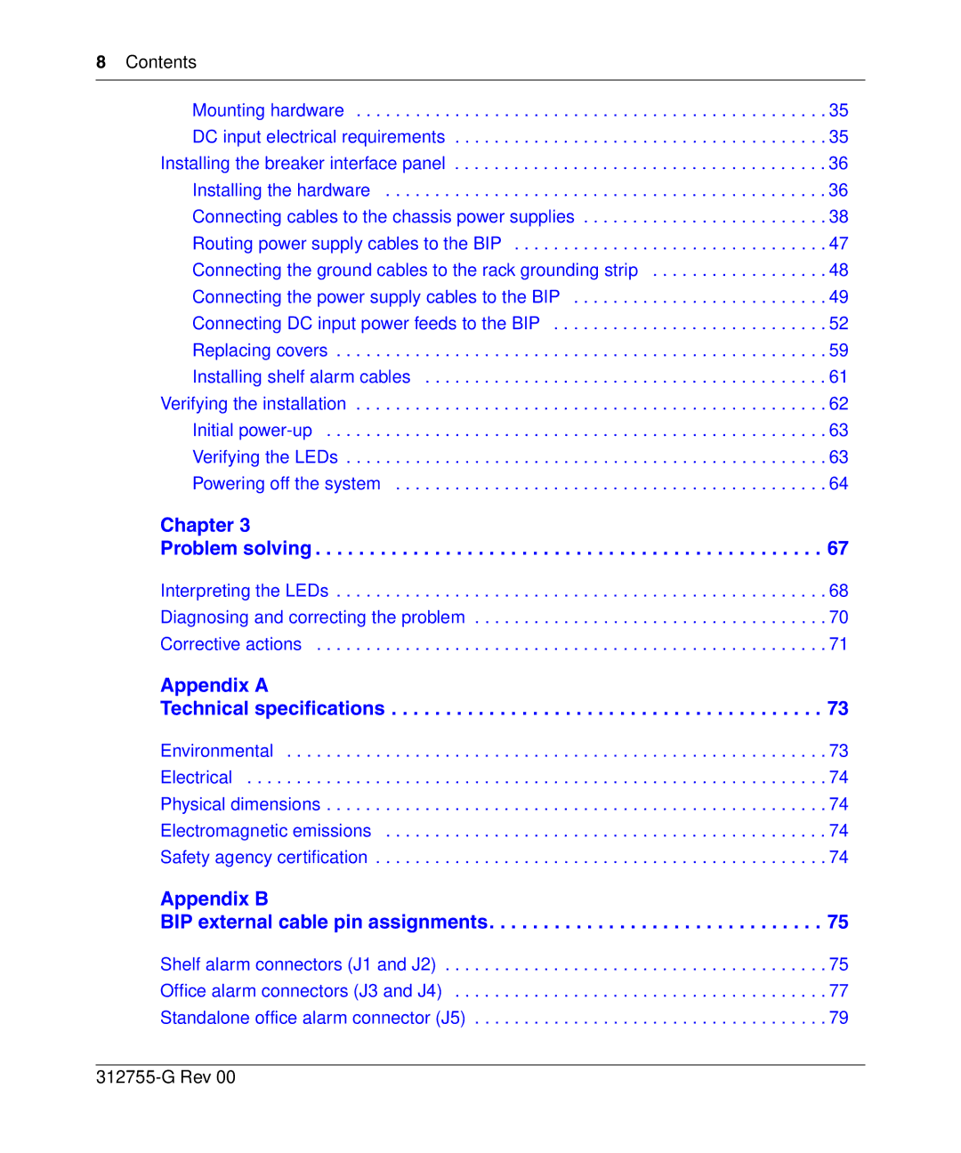 Nortel Networks 8010co manual Contents, Rev 