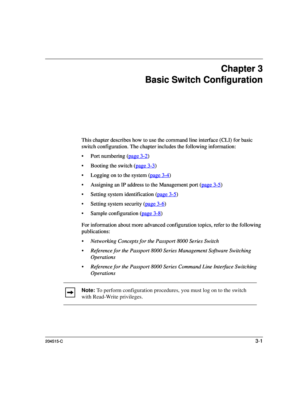 Nortel Networks 1000BASE-XD, 8100 manual Chapter Basic Switch Configuration 