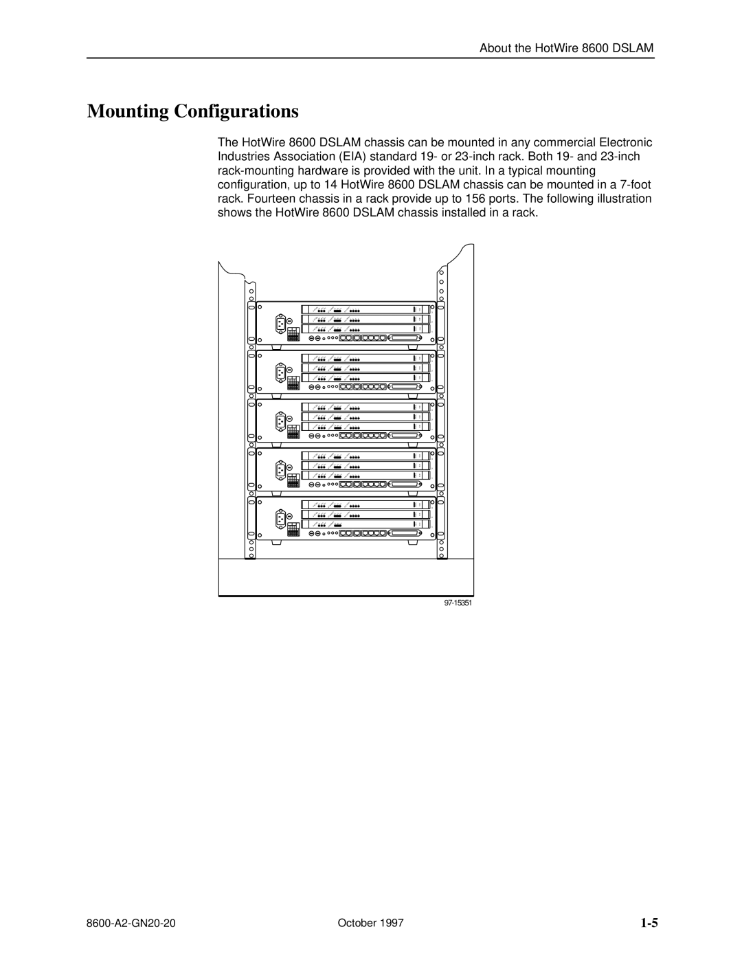 Nortel Networks 8600 manual Mounting Configurations 