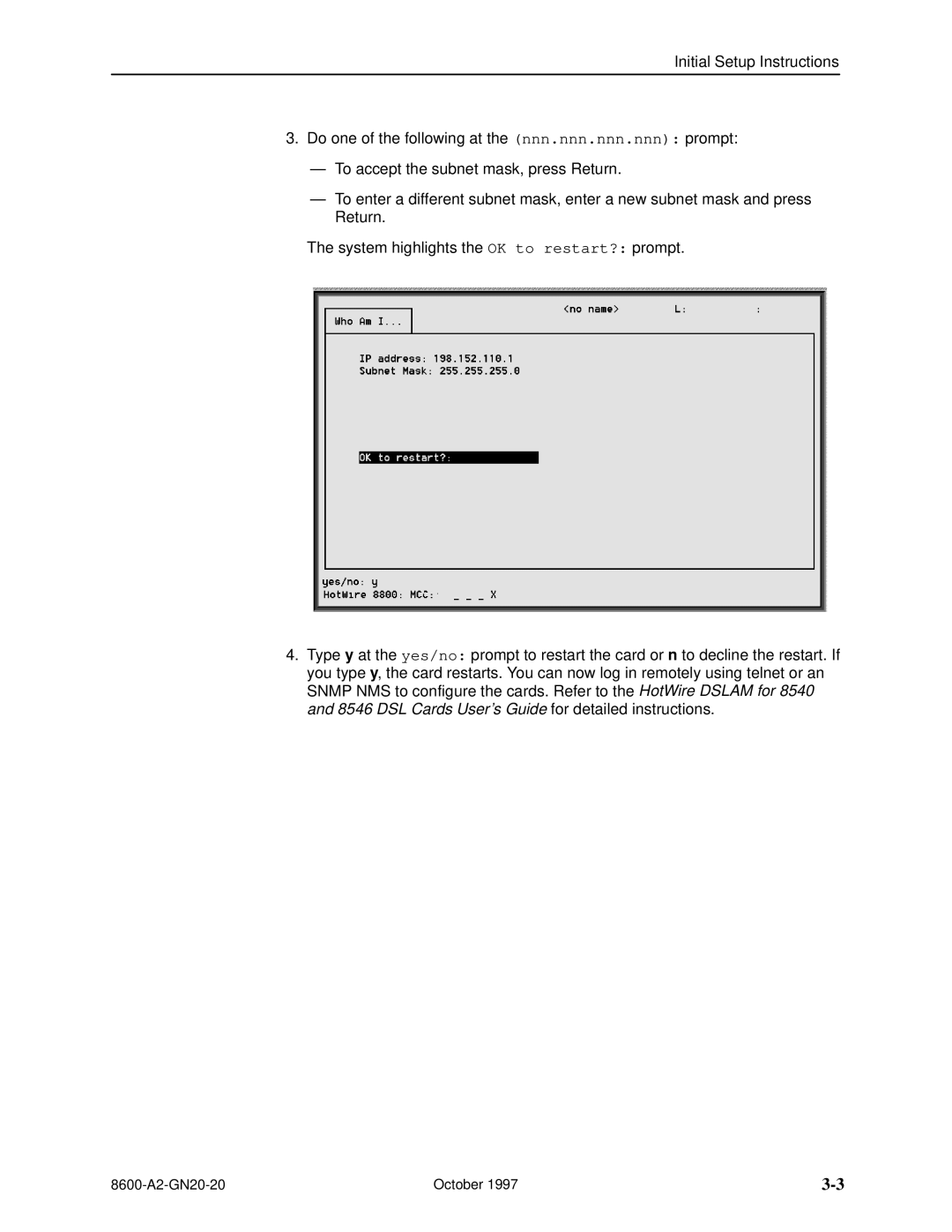 Nortel Networks manual 8600-A2-GN20-20 October 