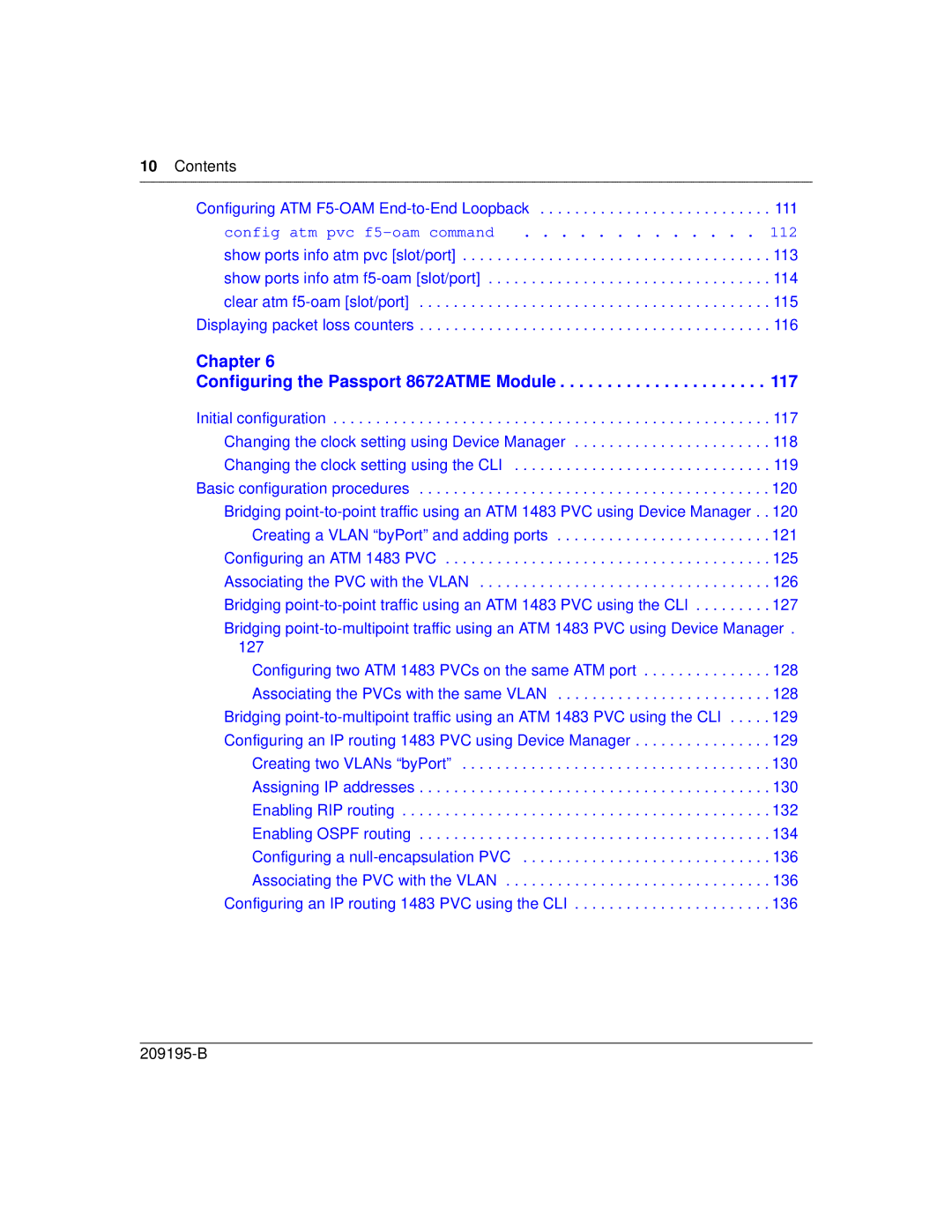 Nortel Networks manual Chapter Configuring the Passport 8672ATME Module 