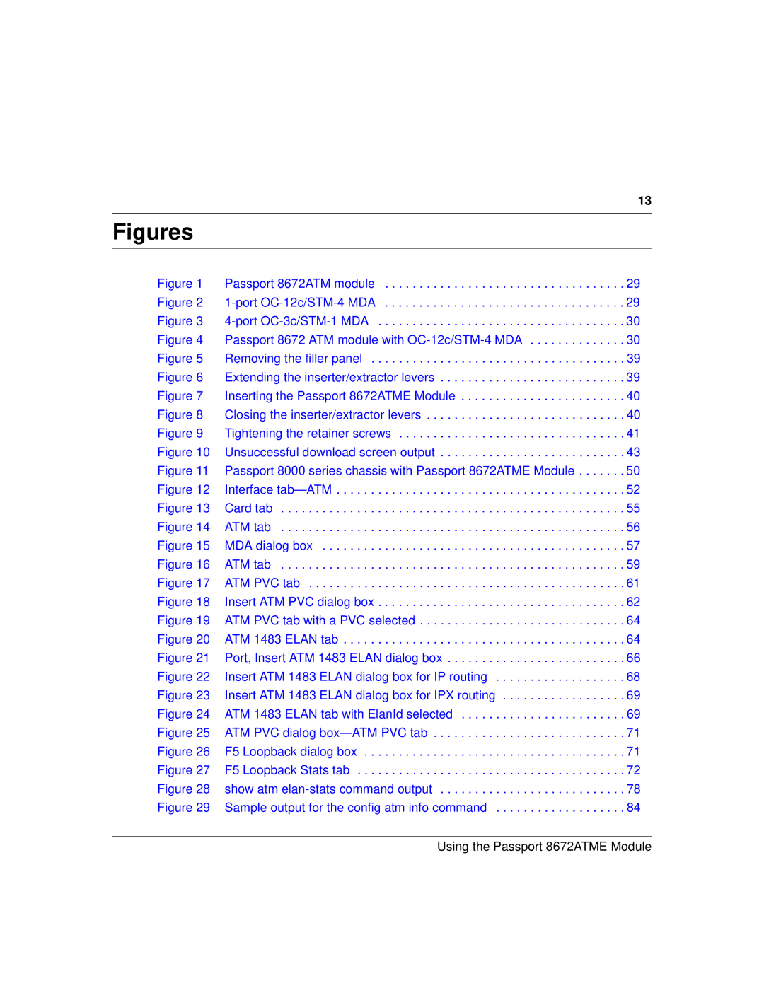 Nortel Networks 8672ATME manual Figures 