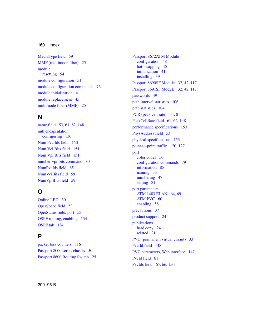 Nortel Networks 8672ATME manual Index 