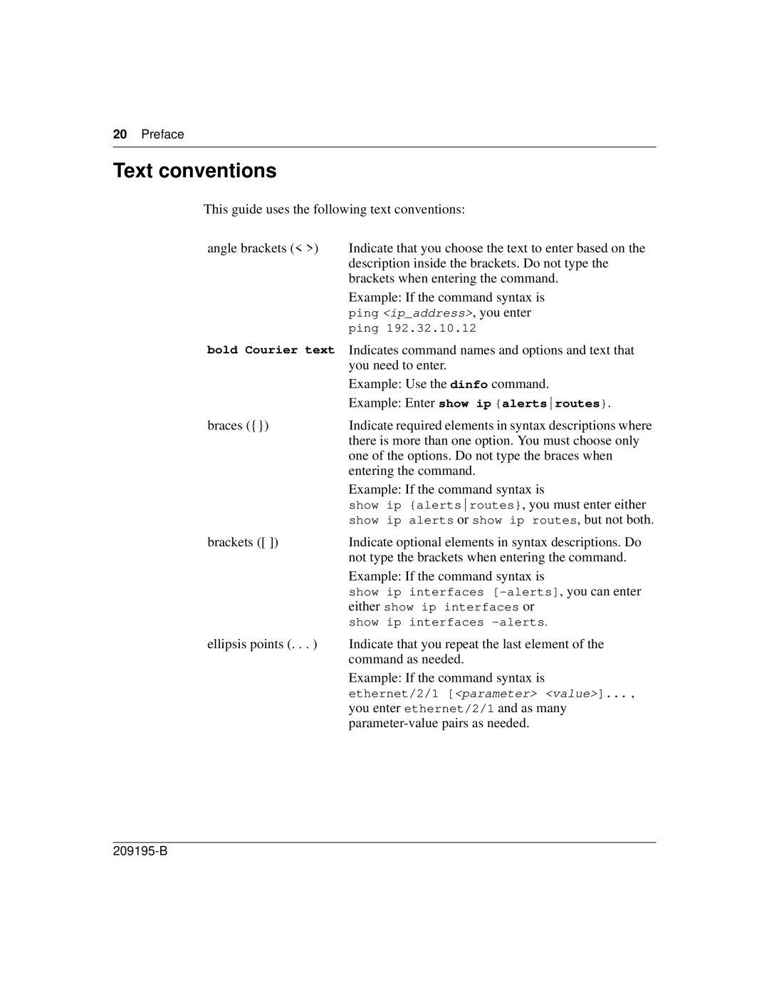 Nortel Networks 8672ATME manual Text conventions 