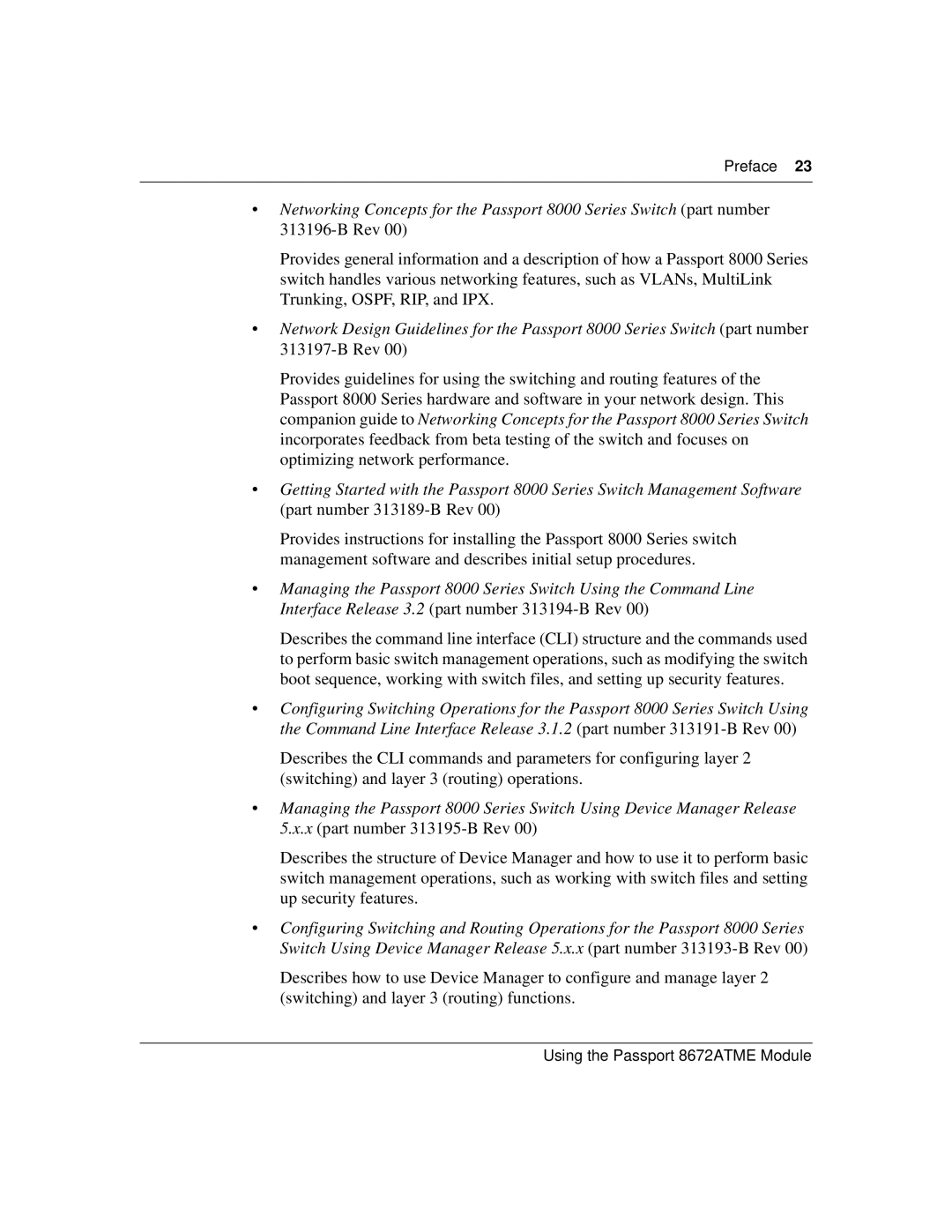 Nortel Networks 8672ATME manual Preface 