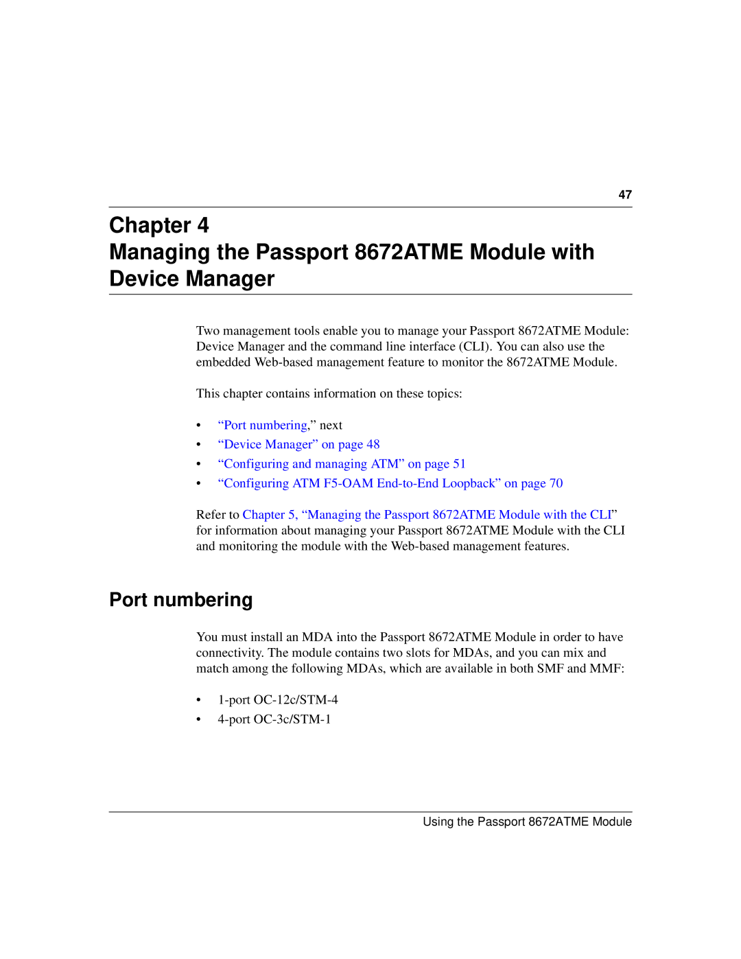 Nortel Networks 8672ATME manual Port numbering 