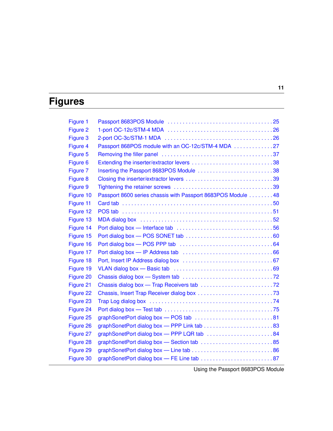 Nortel Networks 8683POS manual Figures 