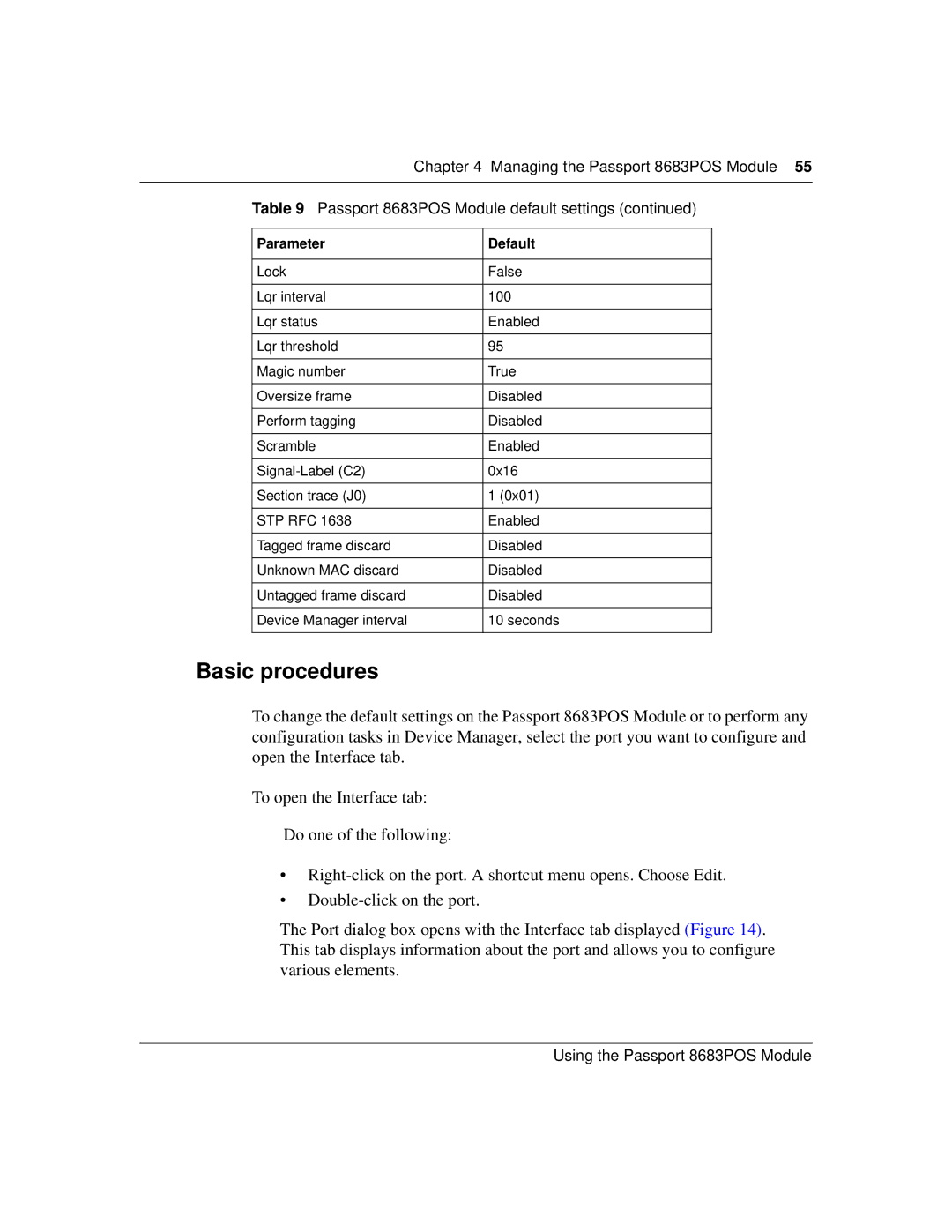 Nortel Networks 8683POS manual Basic procedures 