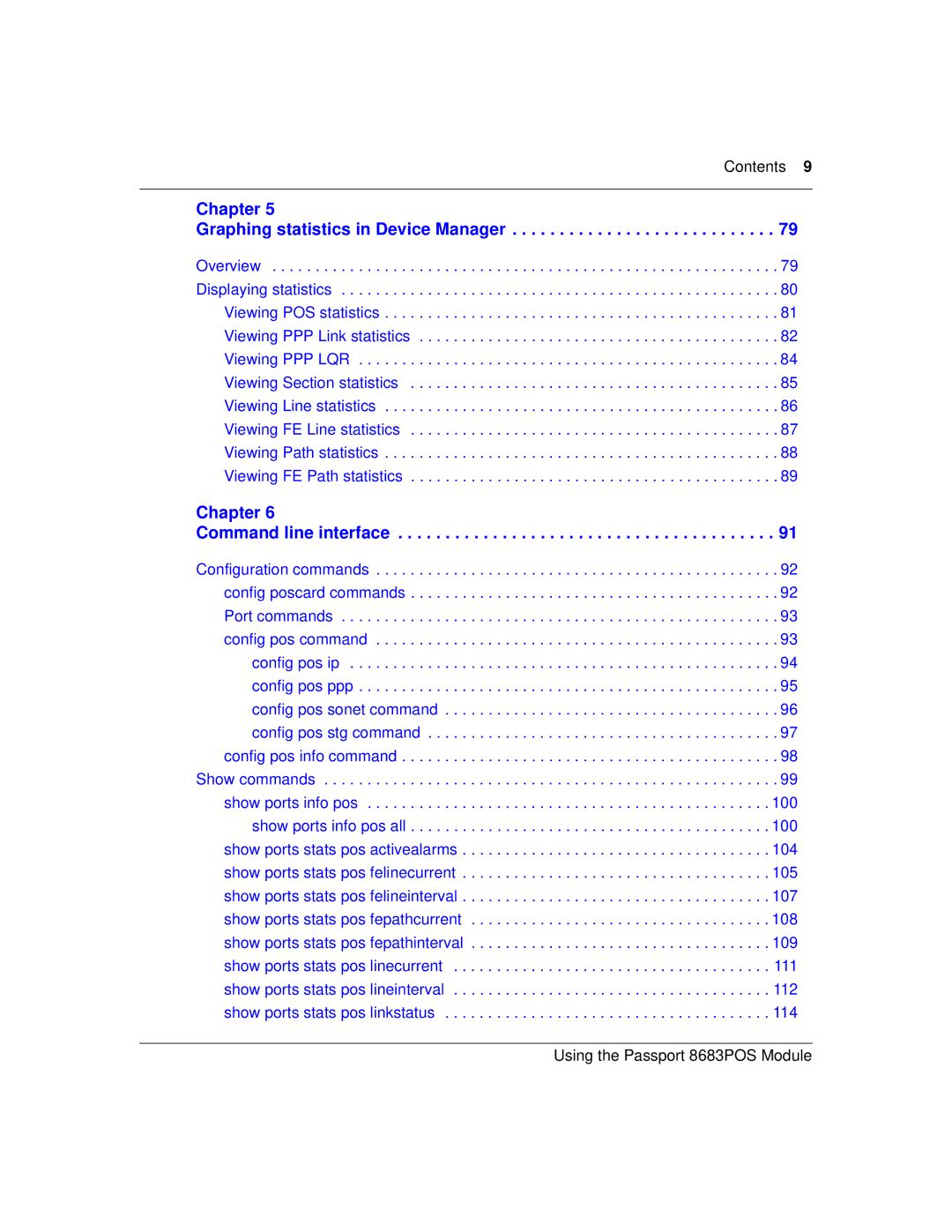 Nortel Networks 8683POS manual Chapter Graphing statistics in Device Manager 