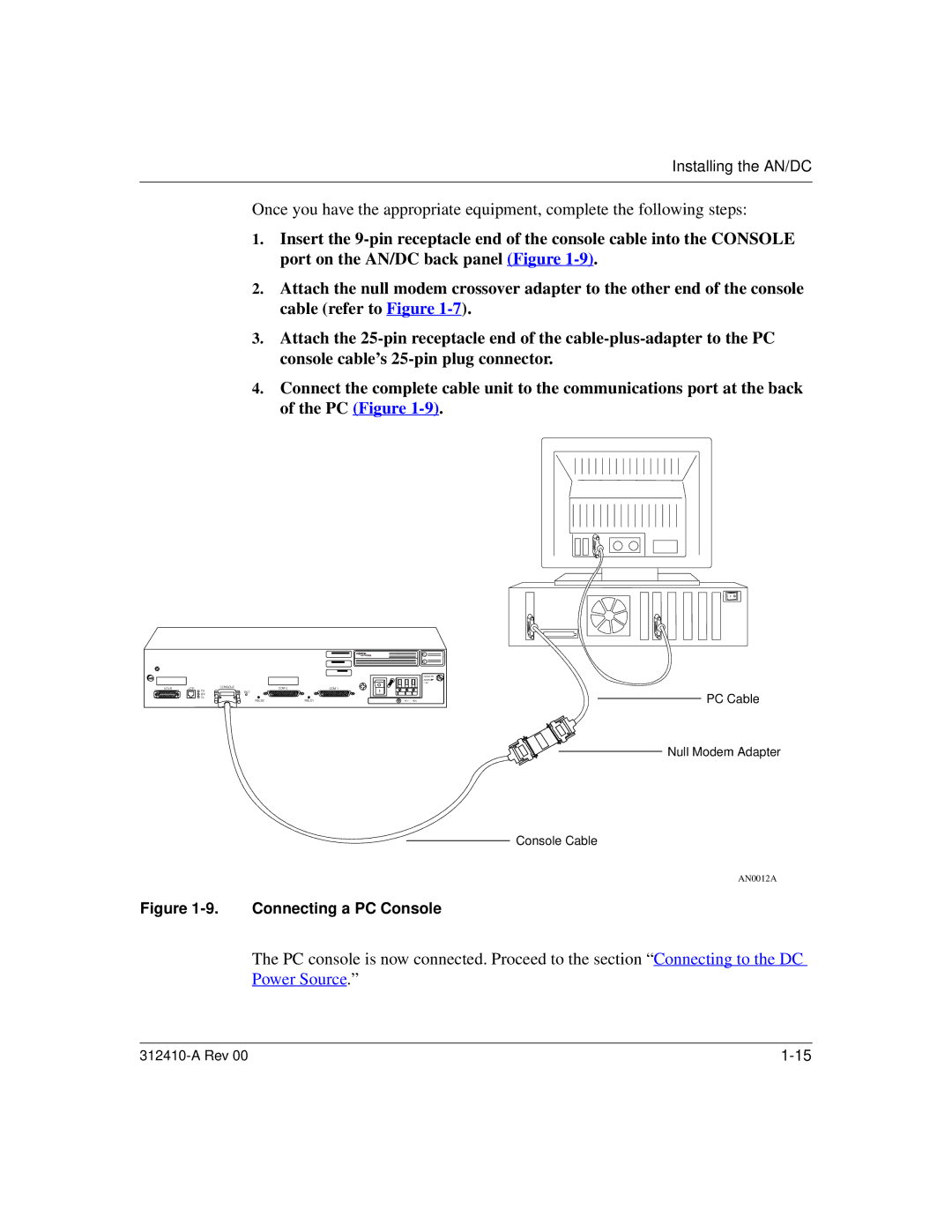 Nortel Networks AN/DC manual Power Source 