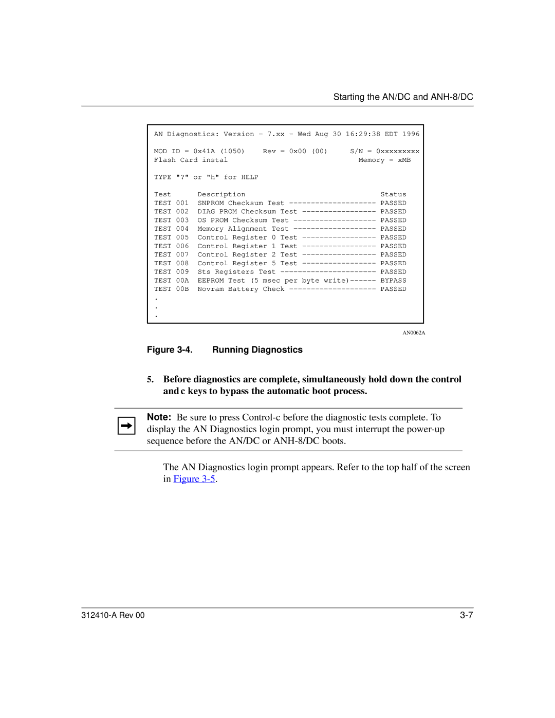 Nortel Networks AN/DC manual Running Diagnostics 