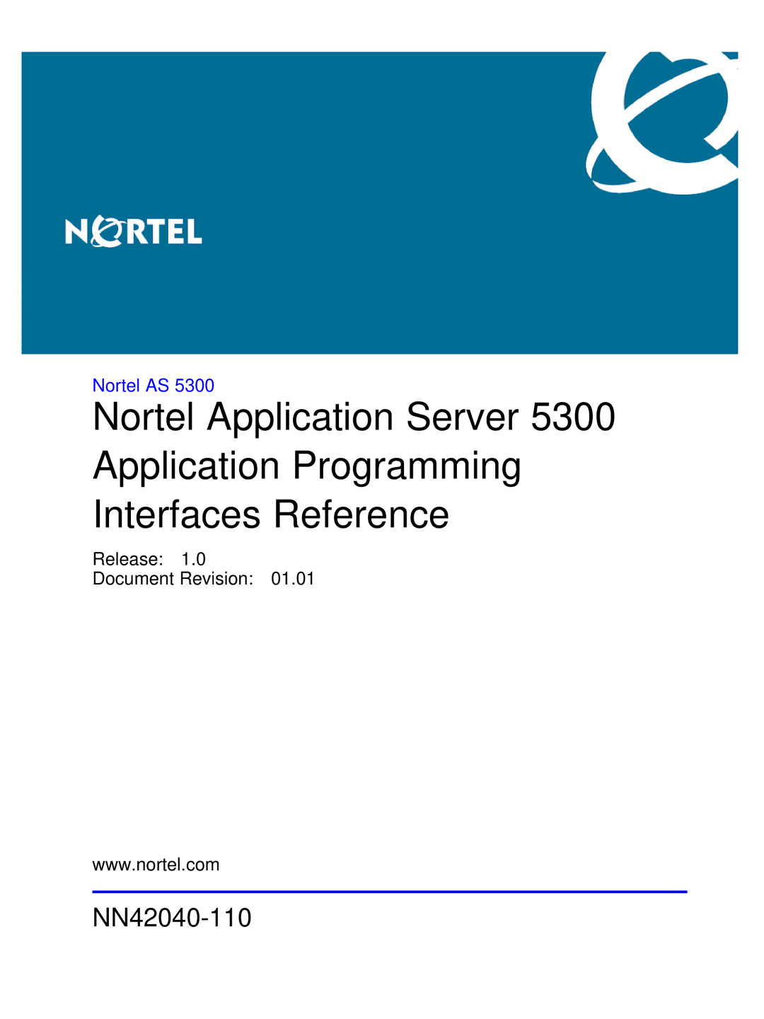 Nortel Networks AS 5300 manual NN42040-110 