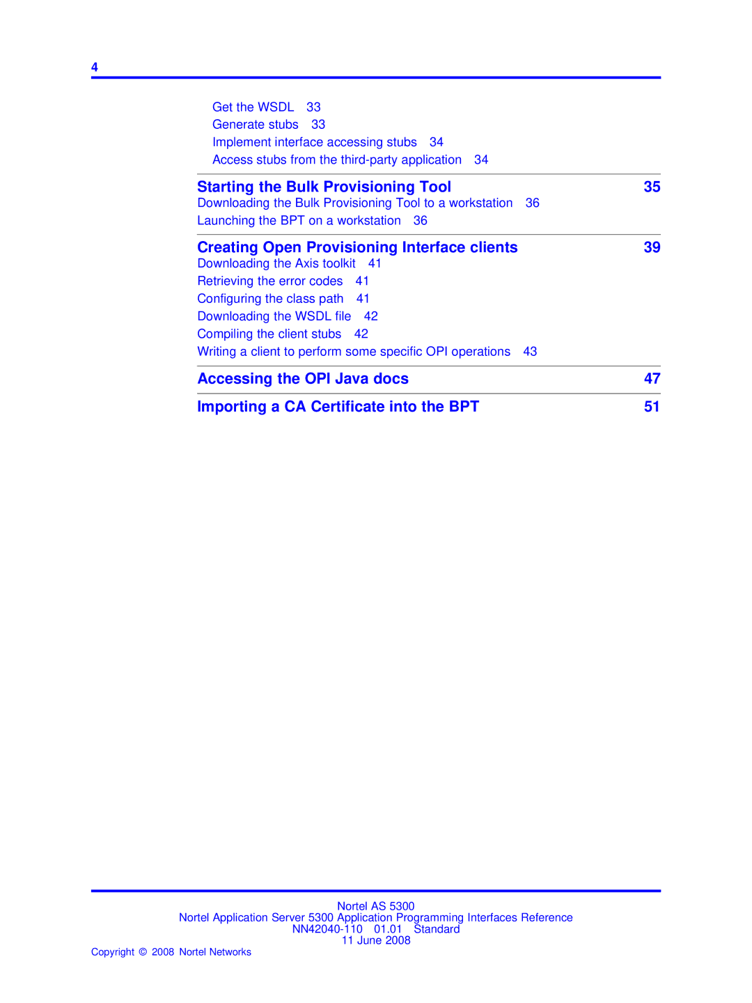 Nortel Networks AS 5300 manual Starting the Bulk Provisioning Tool 