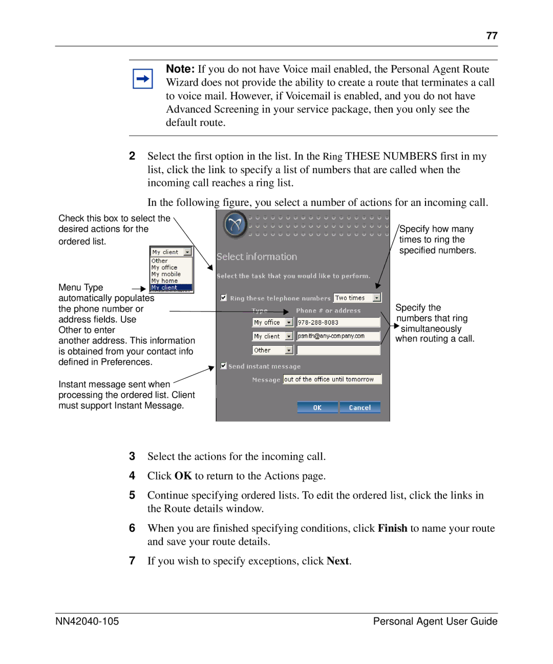 Nortel Networks AS 5300 manual NN42040-105 Personal Agent User Guide 