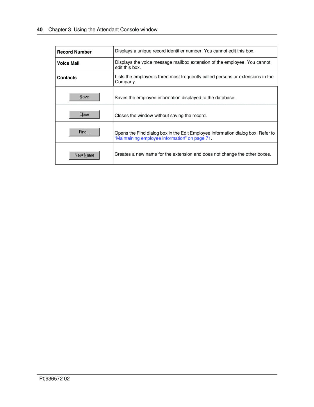 Nortel Networks Attendant Console manual Record Number, Voice Mail 