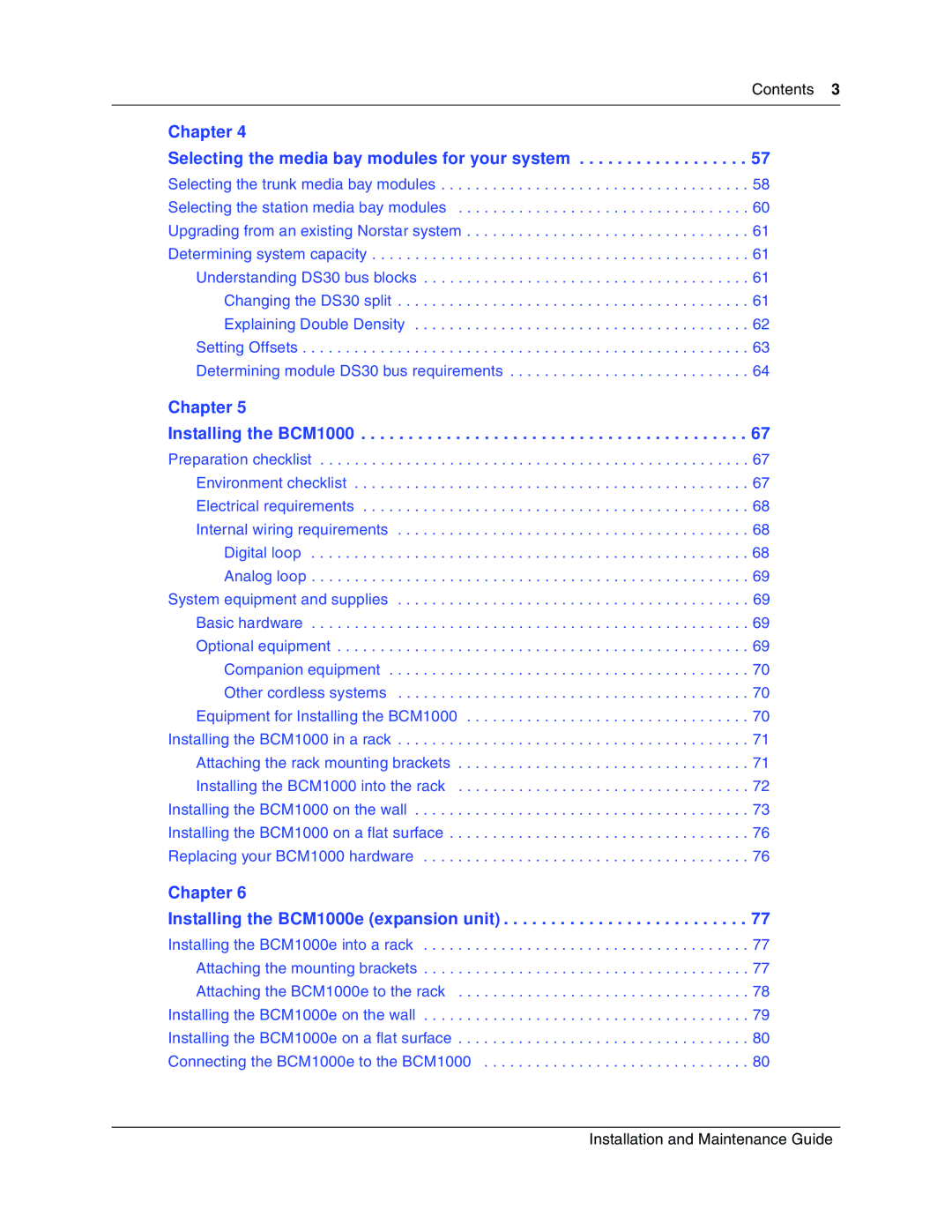 Nortel Networks BCM1000 manual Chapter Selecting the media bay modules for your system 