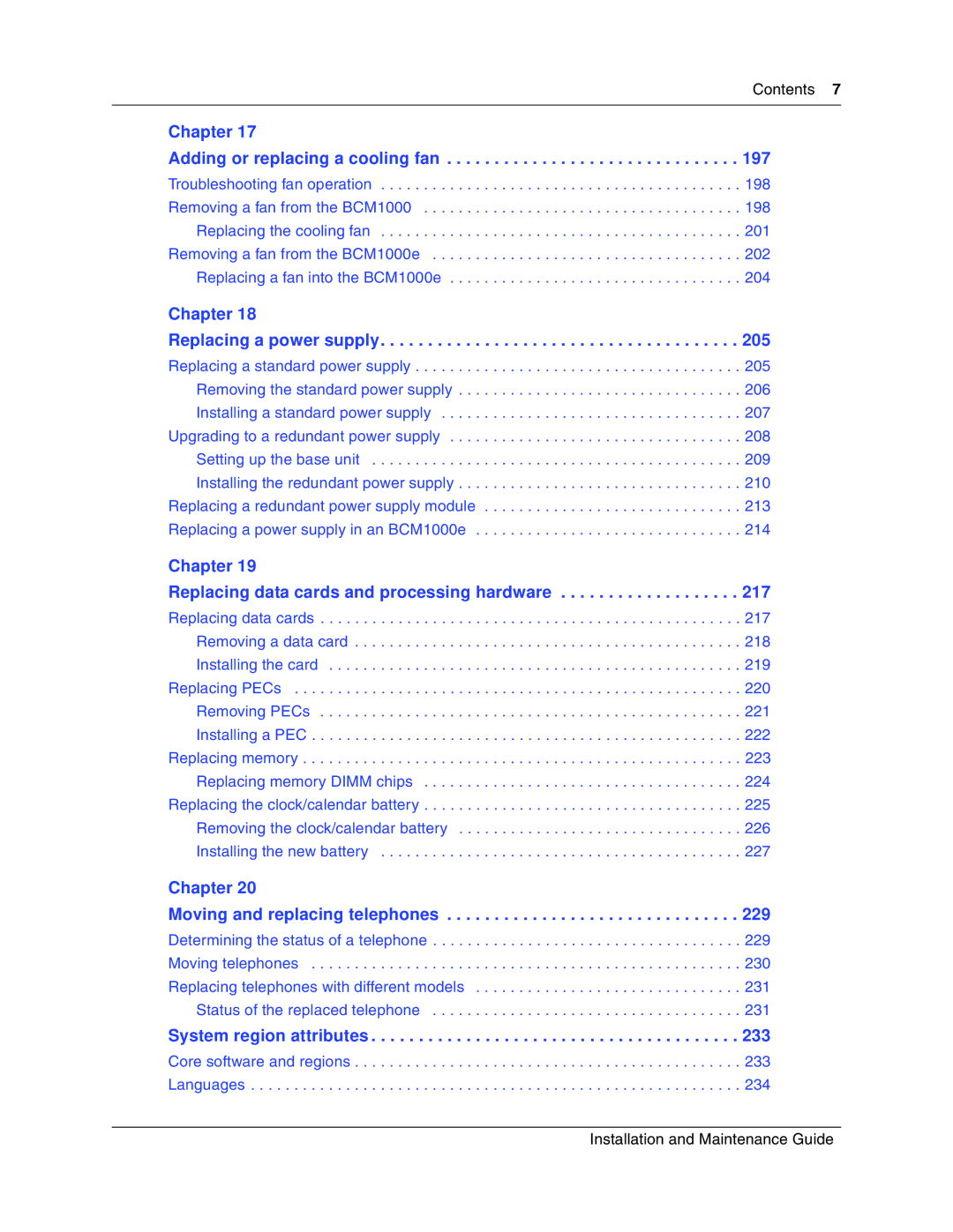 Nortel Networks BCM1000 manual Chapter Adding or replacing a cooling fan 