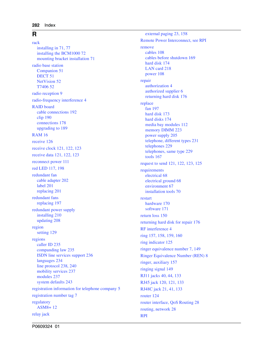 Nortel Networks BCM1000 manual Rpi 