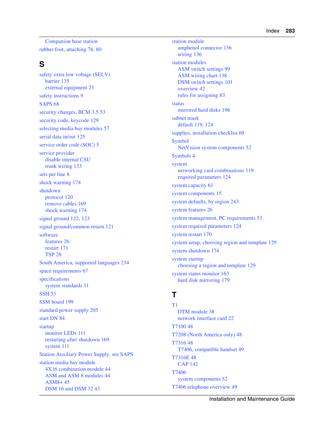 Nortel Networks BCM1000 manual Saps 