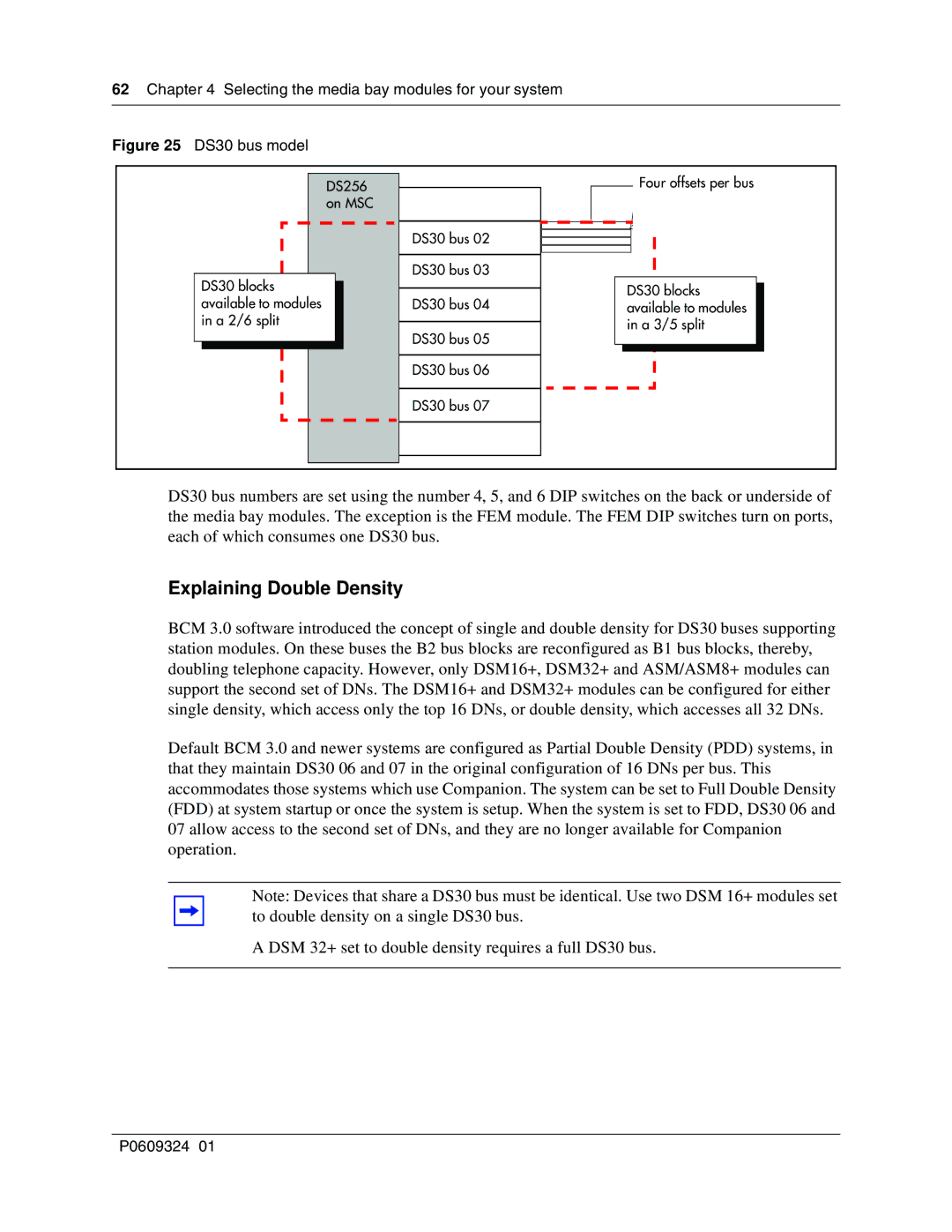 Nortel Networks BCM1000 manual Explaining Double Density, DS30 bus model 