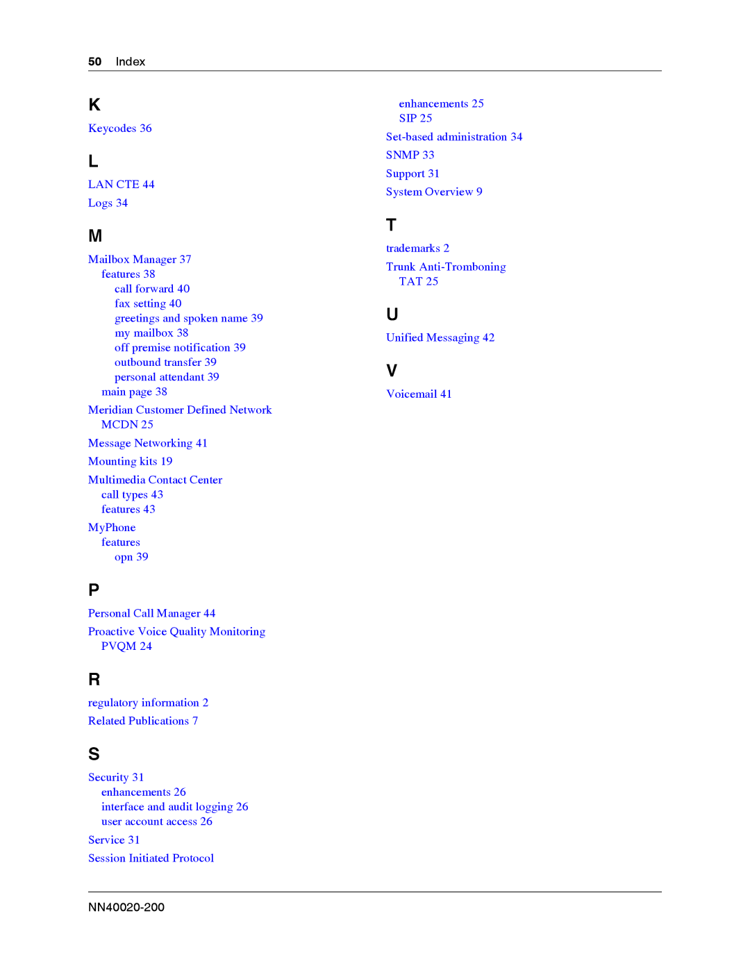 Nortel Networks BCM50 2.0 manual Pvqm 