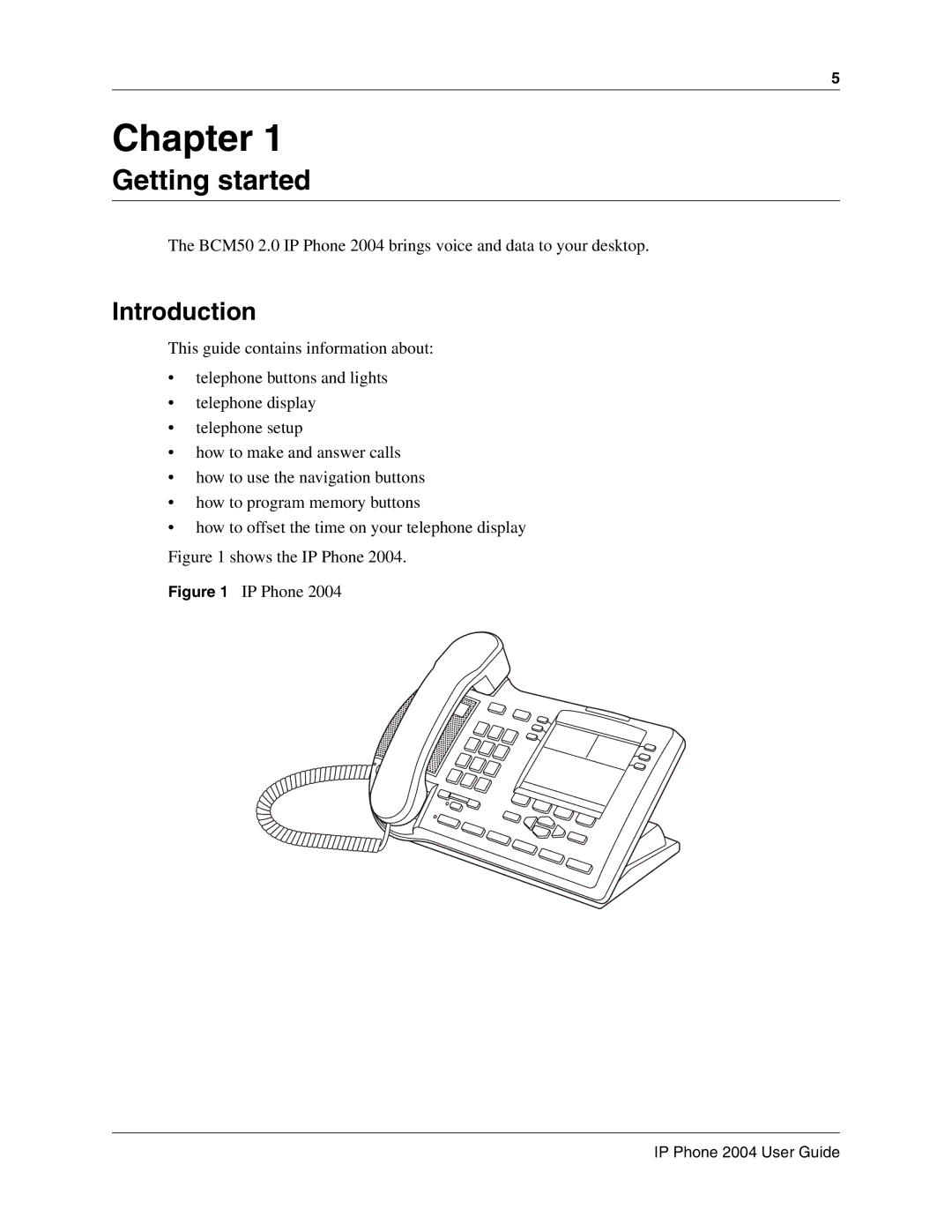 Nortel Networks BCM50 2.0 manual Chapter, Introduction 