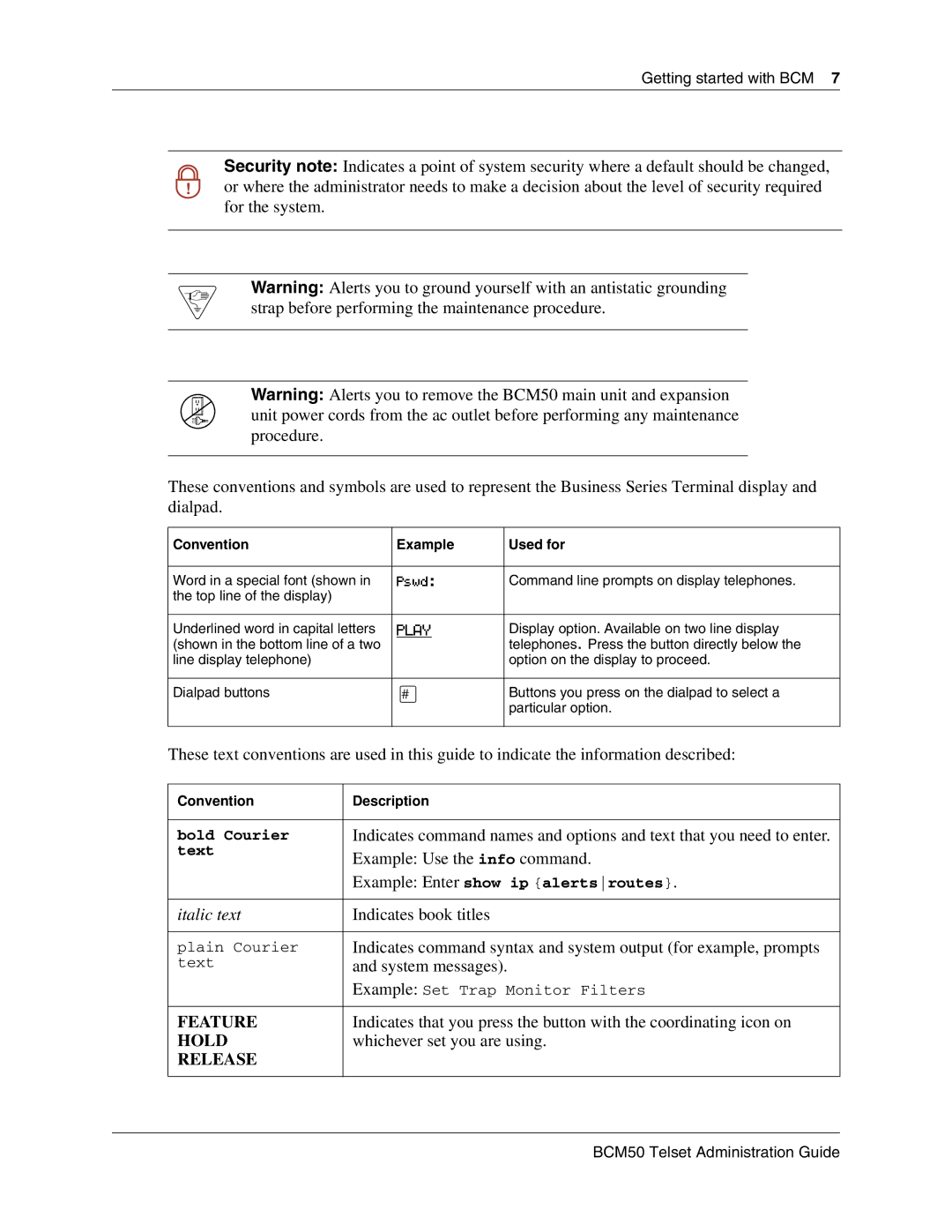 Nortel Networks BCM50 2.0 manual Feature 