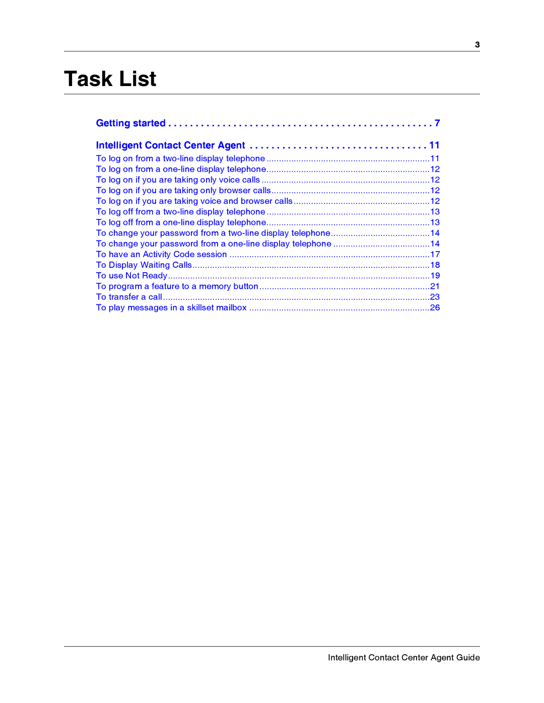 Nortel Networks BCM50 3.0 manual Task List 