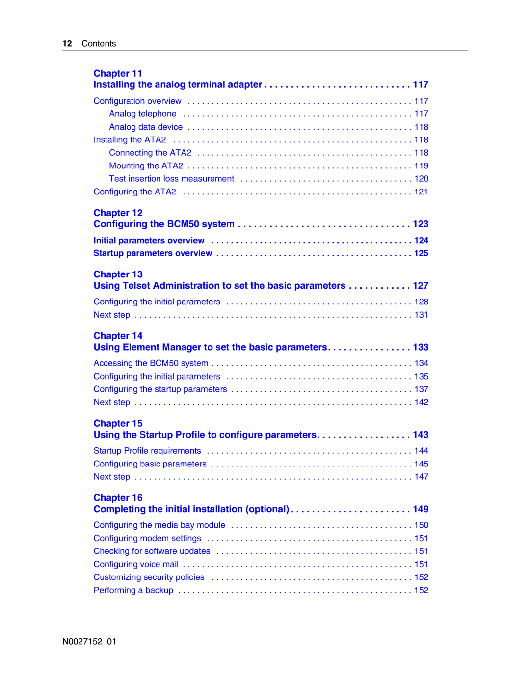 Nortel Networks manual Chapter Configuring the BCM50 system 