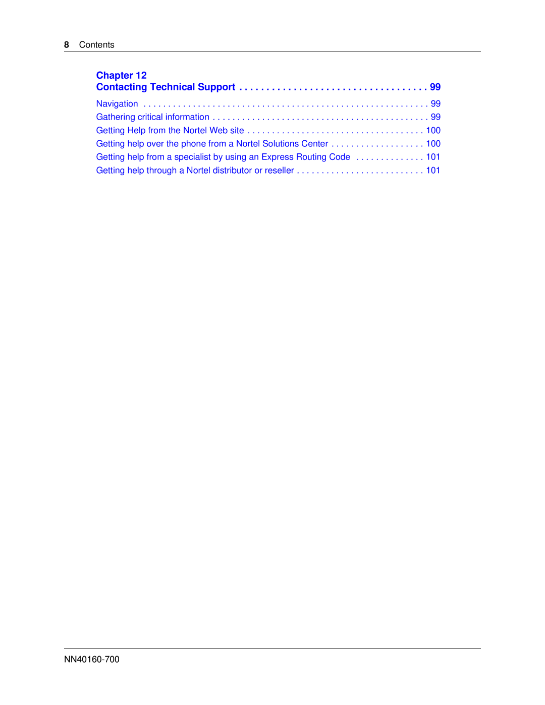 Nortel Networks BM450 manual Chapter Contacting Technical Support 