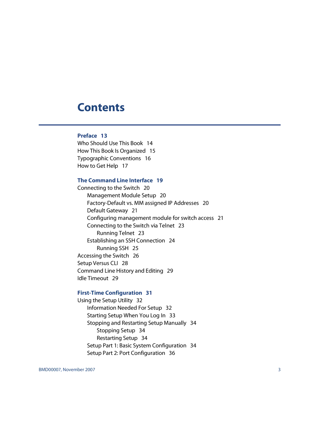 Nortel Networks BMD00007 manual Contents 