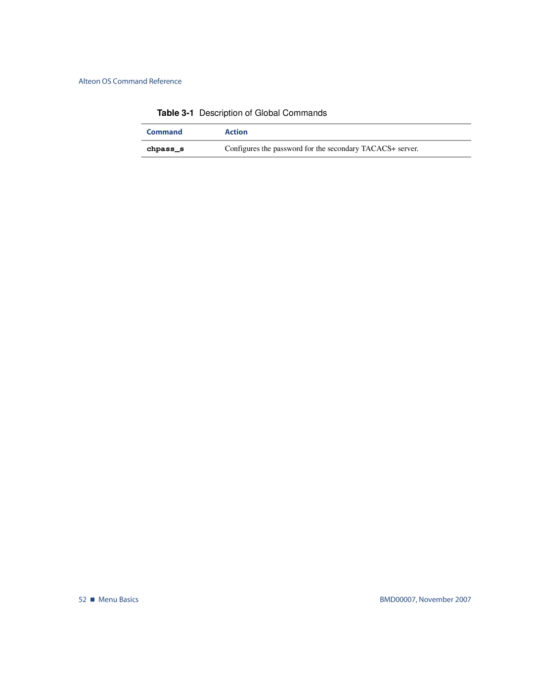 Nortel Networks BMD00007 manual Chpasss 