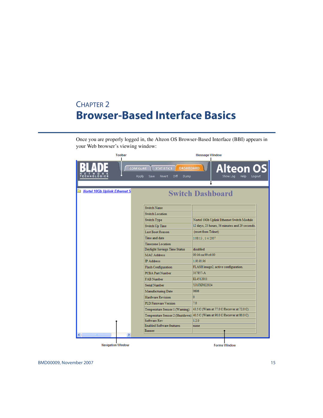 Nortel Networks BMD00009 manual Browser-Based Interface Basics 