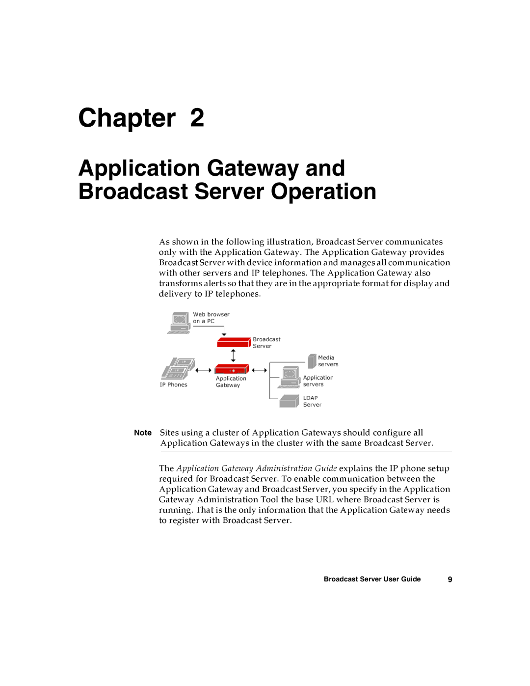 Nortel Networks warranty Application Gateway and Broadcast Server Operation 