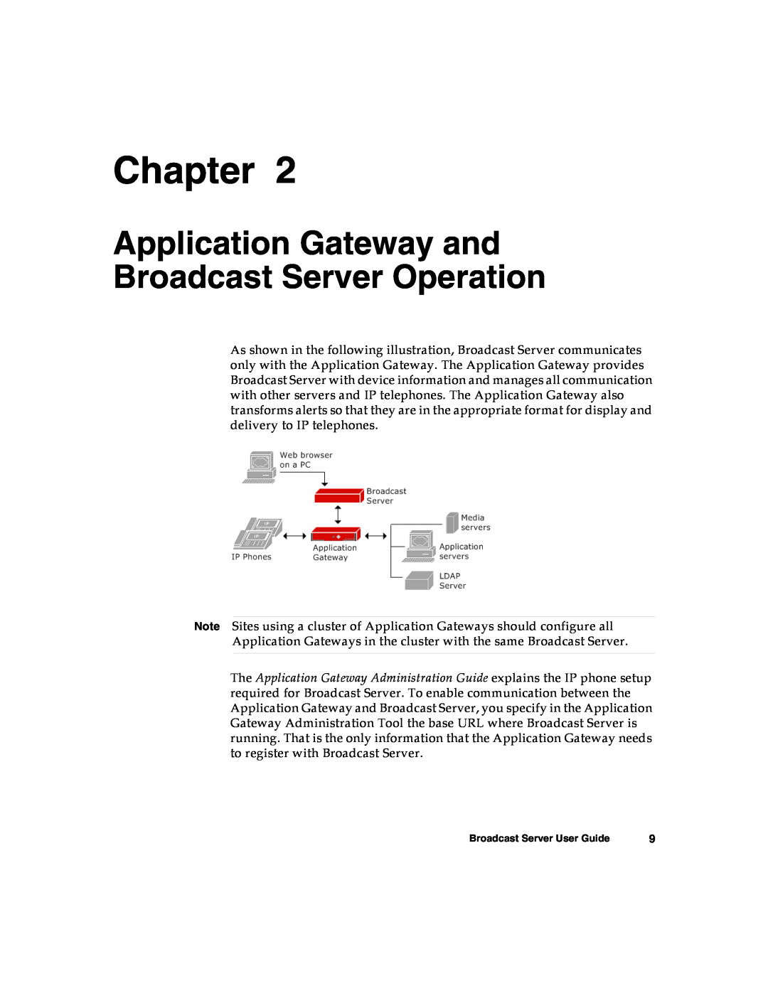 Nortel Networks warranty Application Gateway and Broadcast Server Operation, Chapter 