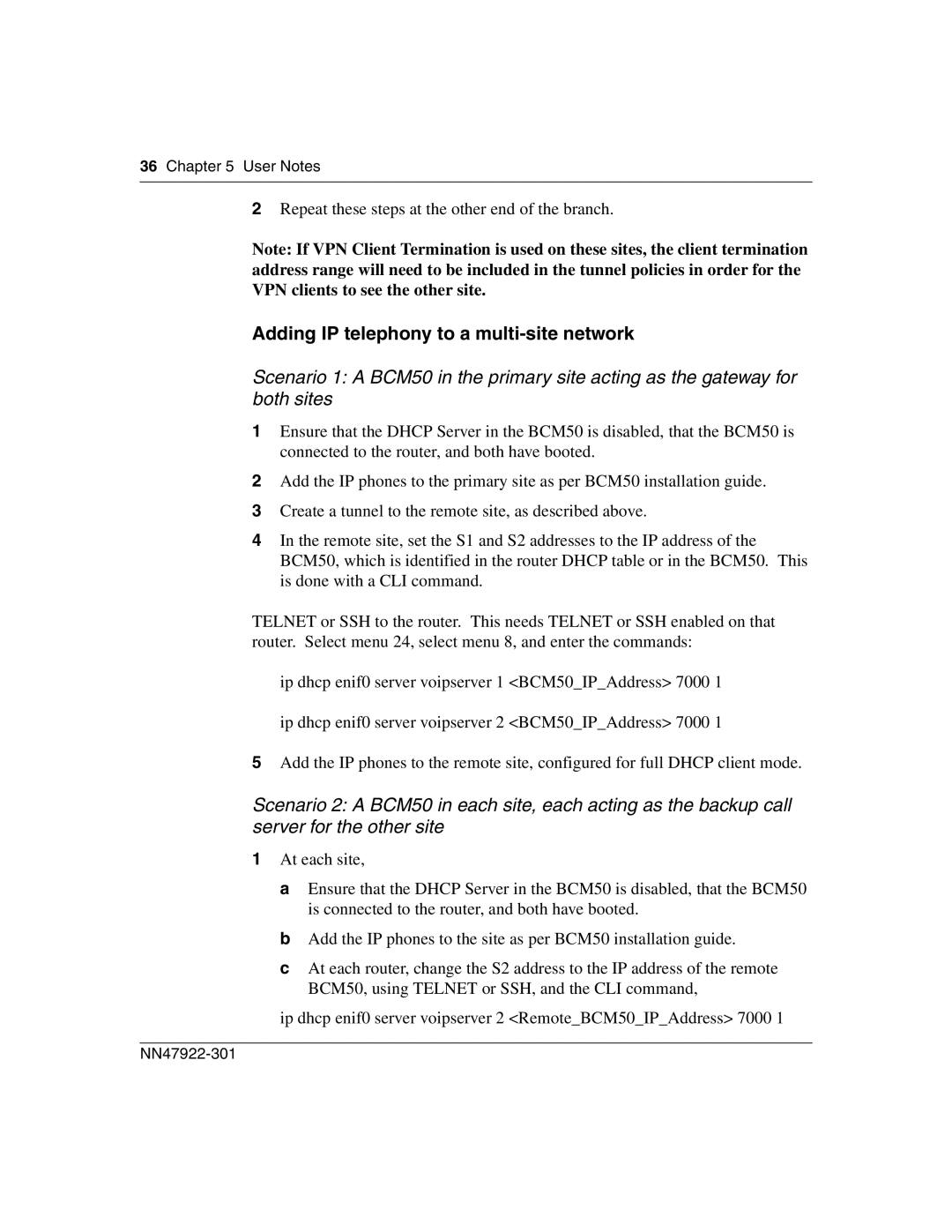 Nortel Networks BSR222 manual Adding IP telephony to a multi-site network 